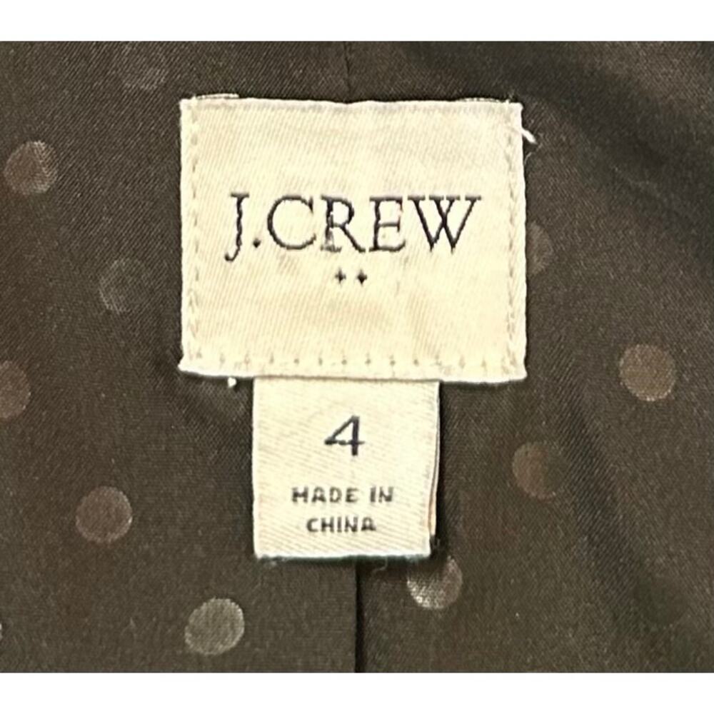 J. Crew Broadway Blazer Jacket Black AB452 Size 4 - Picture 9 of 11